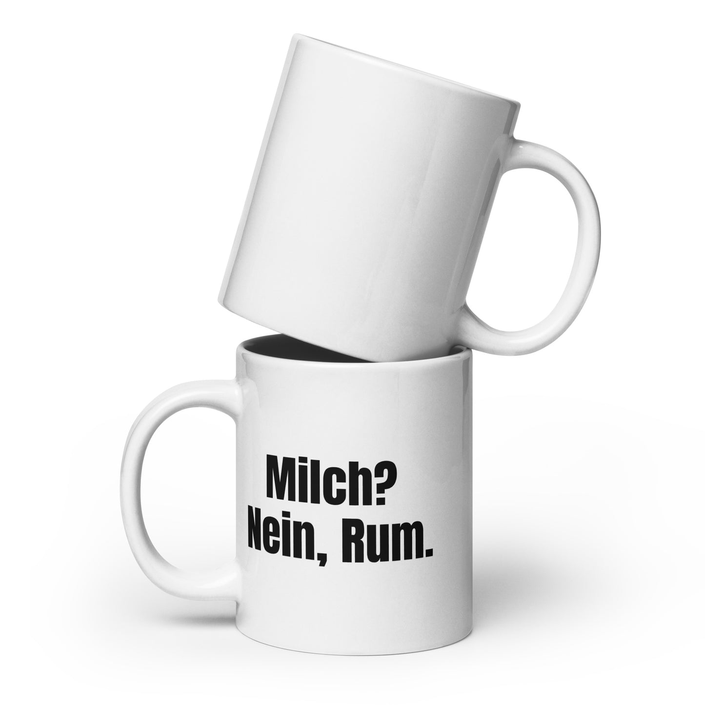 Tasse mit Wunschtext – Vorderseite in Weiß, 20 oz (ca. 591 ml)