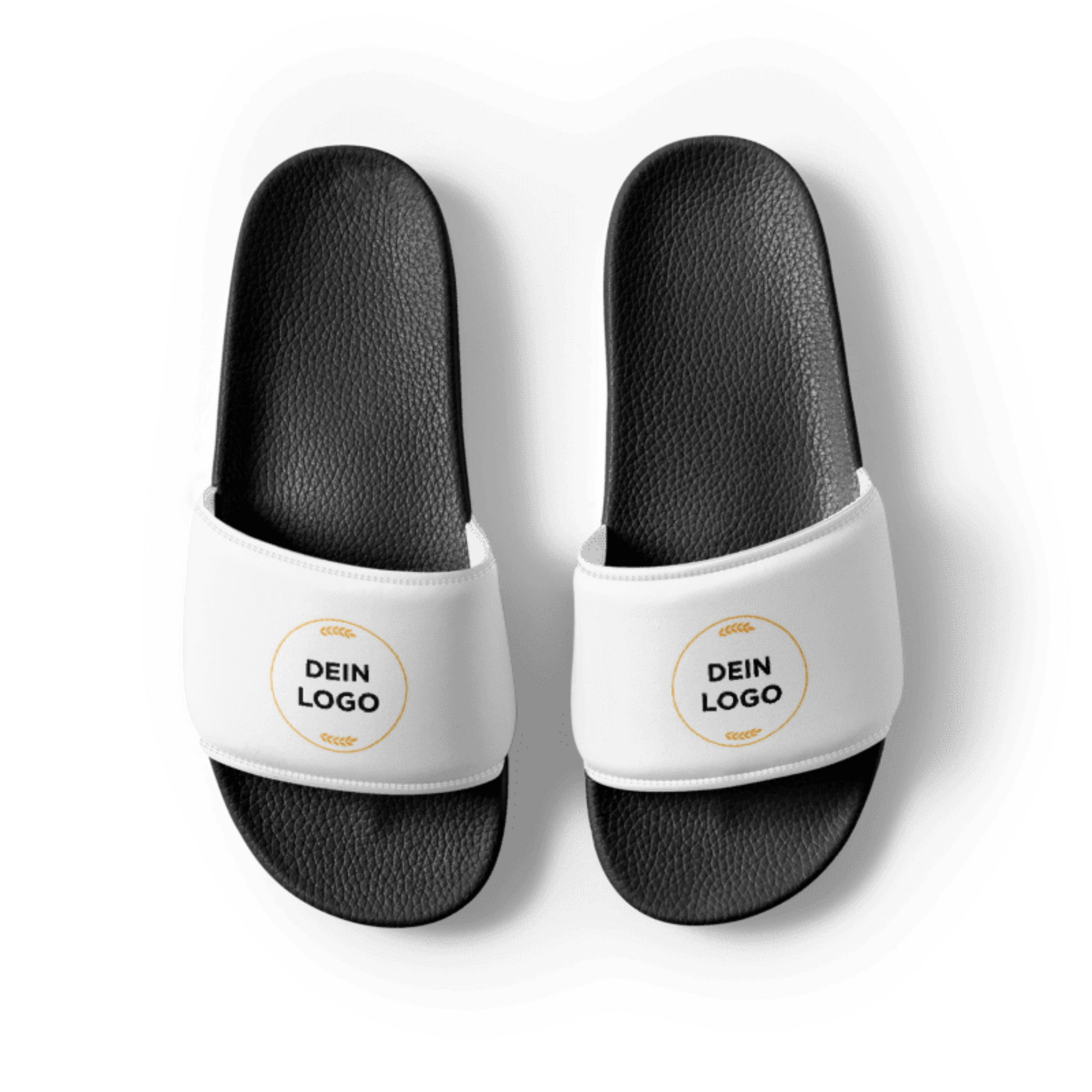Adiletten (schwarz) mit Logo bedruckbar