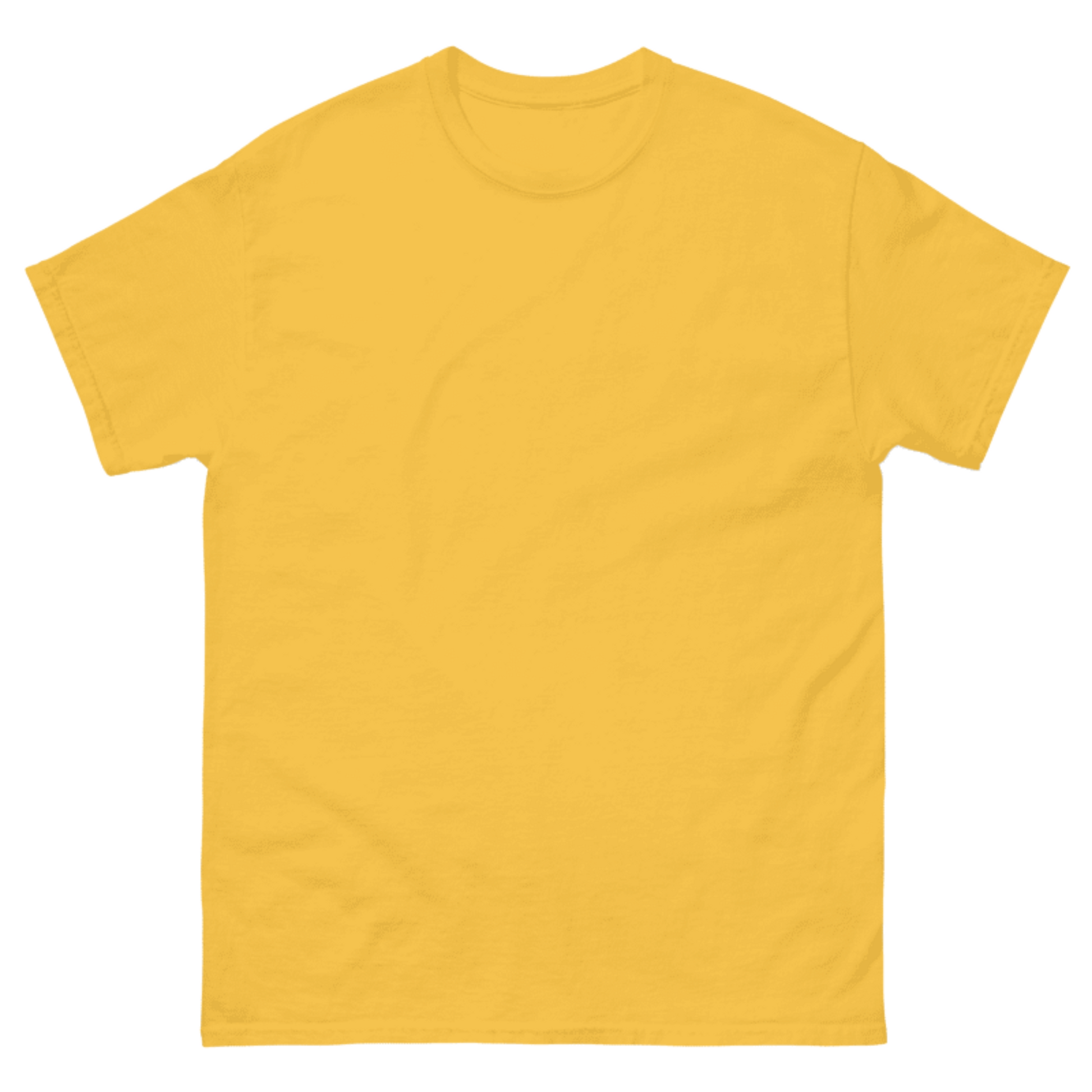 Brasilien Sauf T-Shirt Vorderseite in Gelb – ohne Flagge