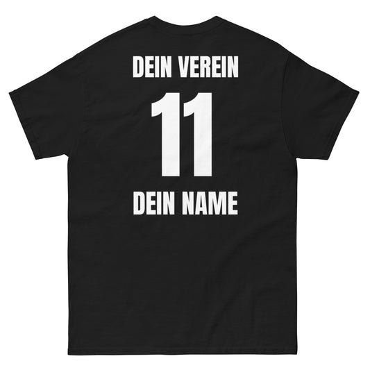 Wilde Kerle Shirt Rückseite in Schwarz – mit Vereinsname, Nummer und Spielername