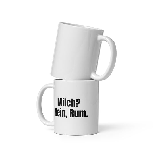 Tasse mit Wunschtext – Vorderseite in Weiß, 11 oz (ca. 325 ml)